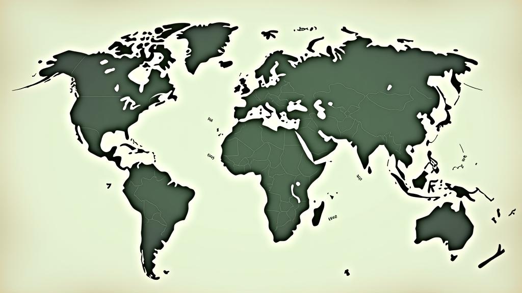 Stylized world map with key remote fishing locations in Amazon, Southeast Asia, and Central Africa highlighted